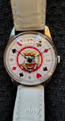 Girard Perregaux Casino Royale Poker Cards King Manual 17J Watch VERY RARE WSOP