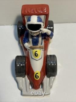 HTF Royal Copenhagen Race Car And Driver #456 Very Rare Porcelain Figurine 5x3