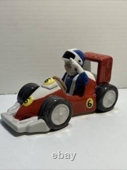 HTF Royal Copenhagen Race Car And Driver #456 Very Rare Porcelain Figurine 5x3