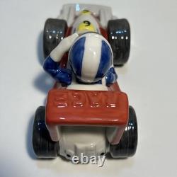 HTF Royal Copenhagen Race Car And Driver #456 Very Rare Porcelain Figurine 5x3