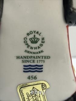 HTF Royal Copenhagen Race Car And Driver #456 Very Rare Porcelain Figurine 5x3