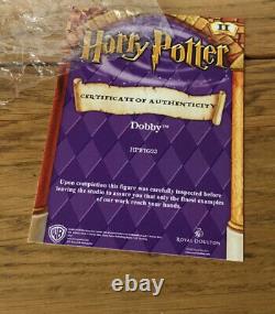 Harry Potter Royal Doulton Dobby Figurine with COA and Box VERY RARE FIGURE