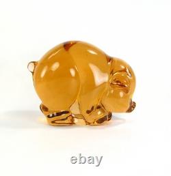 Heisey by Imperial Glass Very Rare Salmon Mama Pig or Sow Only 45 Made