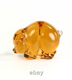 Heisey by Imperial Glass Very Rare Salmon Mama Pig or Sow Only 45 Made