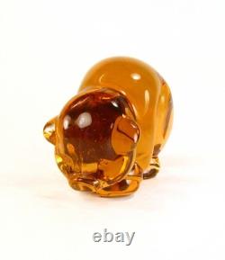 Heisey by Imperial Glass Very Rare Salmon Mama Pig or Sow Only 45 Made