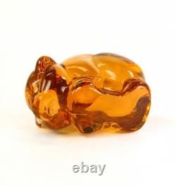 Heisey by Imperial Glass Very Rare Salmon Mama Pig or Sow Only 45 Made