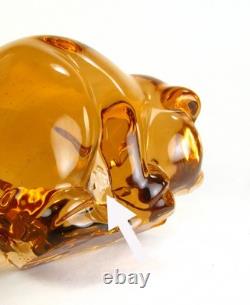 Heisey by Imperial Glass Very Rare Salmon Mama Pig or Sow Only 45 Made