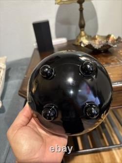 Imperial Candlewick 4-Toe Lily Bowl In Black Cosmos. Very Rare Low Book $400