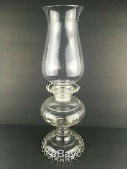 Imperial Candlewick Candle/Oil Lamp style with Original Smooth Top Shade Very Rare