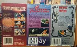 Imperial Entertainment Ninja VHS Lot Very Rare! 1988-89 Martial Arts Godfrey Ho