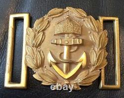 Imperial German, Very Rare (1888-1901) Navy Officers Belt Buckle Complete