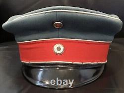 Imperial German, WW 1, VERY RARE Prussian Hussar Officer's Crusher Visor Cap