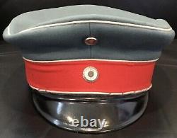 Imperial German, WW 1, VERY RARE Prussian Hussar Officer's Crusher Visor Cap