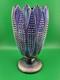 Imperial Glass Amethyst Corn Vase With Aurora Jewels Pattern Very Rare 9.5