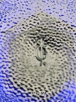 Imperial Glass Amethyst Corn Vase With Aurora Jewels Pattern Very Rare 9.5