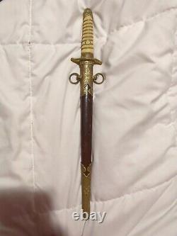 Imperial Japanese Ww2 100% Original Naval Officer Dagger With Scabbard Very RARE