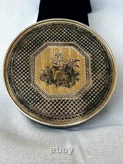 Imperial Russian gilded silver and niello snuff box Bonbonniere 1820s Very Rare