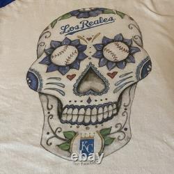 Kansas City Royals Los Reales XXL Sugar Skull Shirt Mexican Heritage VERY RARE