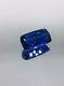Kyanite Royal Blue 12 carat Rectangle cut very rare size and clairty nepal Vivid