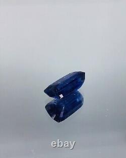 Kyanite Royal Blue 12 carat Rectangle cut very rare size and clairty nepal Vivid