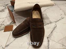 Loro Piana Loafers Brown Suede Size 9US 42EU 8UK Very Rare WithBox Summer Walk