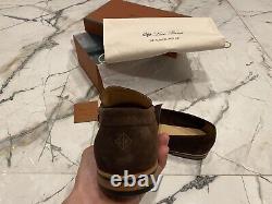 Loro Piana Loafers Brown Suede Size 9US 42EU 8UK Very Rare WithBox Summer Walk