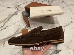 Loro Piana Loafers Brown Suede Size 9US 42EU 8UK Very Rare WithBox Summer Walk