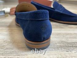 Loro Piana Loafers Suede Royal Blue Size 7US, 6UK Very Rare Find WithBox