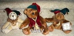 Lot Of 7 Royal Winterfest Formal Stuffed Bears by Russ NEW! Very RARE