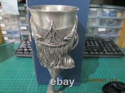 Lotr Royal Selangor Pewter Goblet King Elessar Signing Tour Very Rare