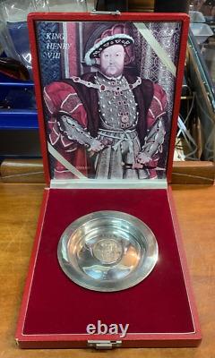 Lovely Very Rare Royal Lineage Series Henry VIII Sterling Silver Dish SU218