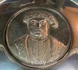 Lovely Very Rare Royal Lineage Series Henry VIII Sterling Silver Dish SU218