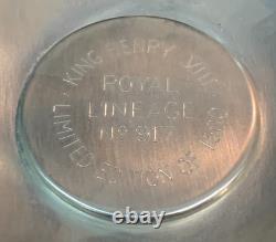 Lovely Very Rare Royal Lineage Series Henry VIII Sterling Silver Dish SU218