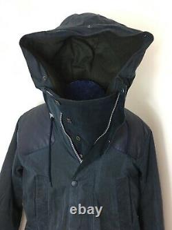 Mens Barbour Land Rover Ice Parker Large Lovely Condition Royal Blue Very Rare