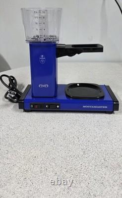 Moccamaster Coffee Maker KBG741-59643 Auto Off VERY RARE COLOR ROYAL BLUE