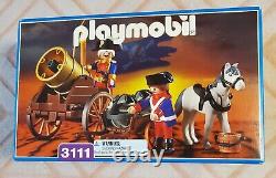 NEW Playmobil Royal Artillary set 3111 RETIRED 2000 Sealed Geobra VERY RARE