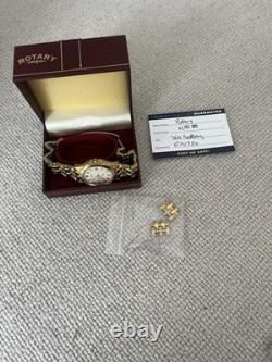 NEW Rotary Royal Oak Mens Watch With & Date Very Rare Boxed Gold Tone Vintage