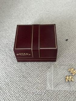 NEW Rotary Royal Oak Mens Watch With & Date Very Rare Boxed Gold Tone Vintage