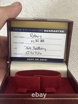 NEW Rotary Royal Oak Mens Watch With & Date Very Rare Boxed Gold Tone Vintage
