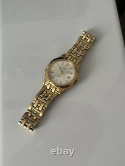 NEW Rotary Royal Oak Mens Watch With & Date Very Rare Boxed Gold Tone Vintage