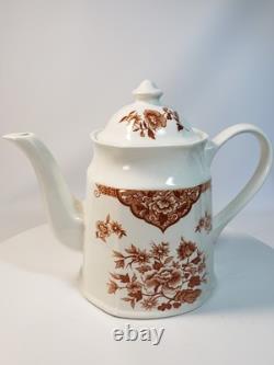 NEW & VERY RARE! J & G Meakin England Royal Staffordshire Old Pekin Brown Teapot
