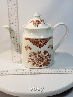 NEW & VERY RARE! J & G Meakin England Royal Staffordshire Old Pekin Brown Teapot
