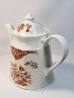 NEW & VERY RARE! J & G Meakin England Royal Staffordshire Old Pekin Brown Teapot