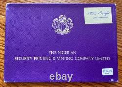 Nigerian 1973 Royal Mint Proof Coins Set in Original UK Royal Mint Very Rare