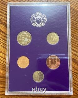 Nigerian 1973 Royal Mint Proof Coins Set in Original UK Royal Mint Very Rare