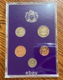 Nigerian 1973 Royal Mint Proof Coins Set in Original UK Royal Mint Very Rare