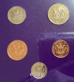 Nigerian 1973 Royal Mint Proof Coins Set in Original UK Royal Mint Very Rare