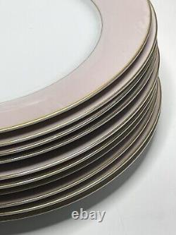 Noritake Royal Pink #5527 Set of 11 10 1/2 Dinner Plates Very Stunning! Rare