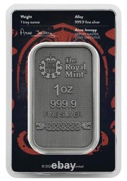 Odin and Thor 1oz Silver Antiqued Bars Royal Mint LOW 500 Mintage Very Rare Pair