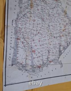 Old original map of Royal Romania Bessarabia 1929, VERY rare kingdom era